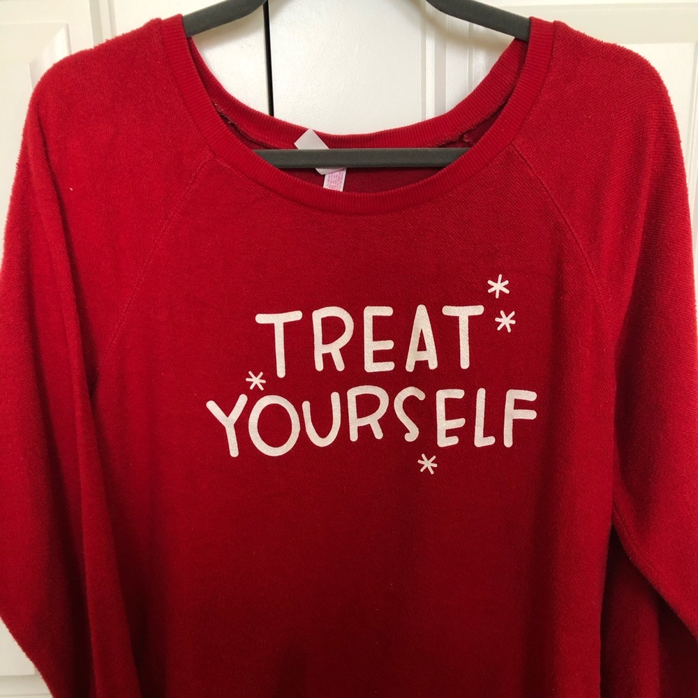 Terry cloth graphic sweatshirt